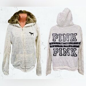 VS PINK Faux Fur Hoodie